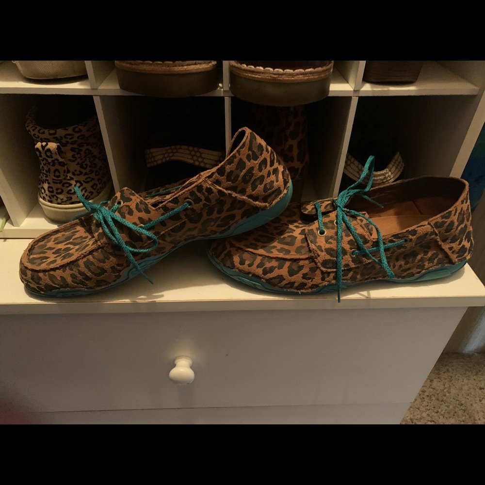 Ariat leopard driving shoes